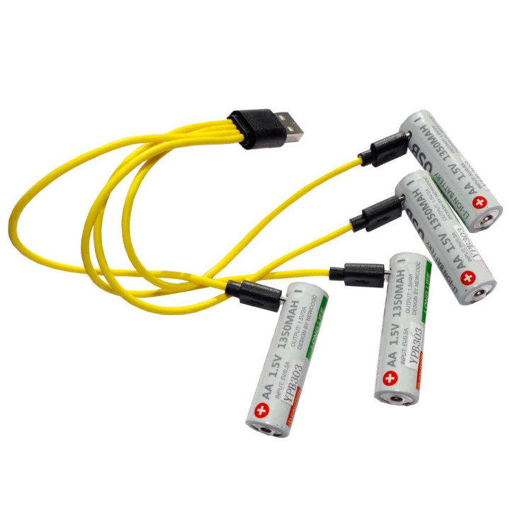 Rozdzielacz USB microUSB 4x 24cm przewód kabel