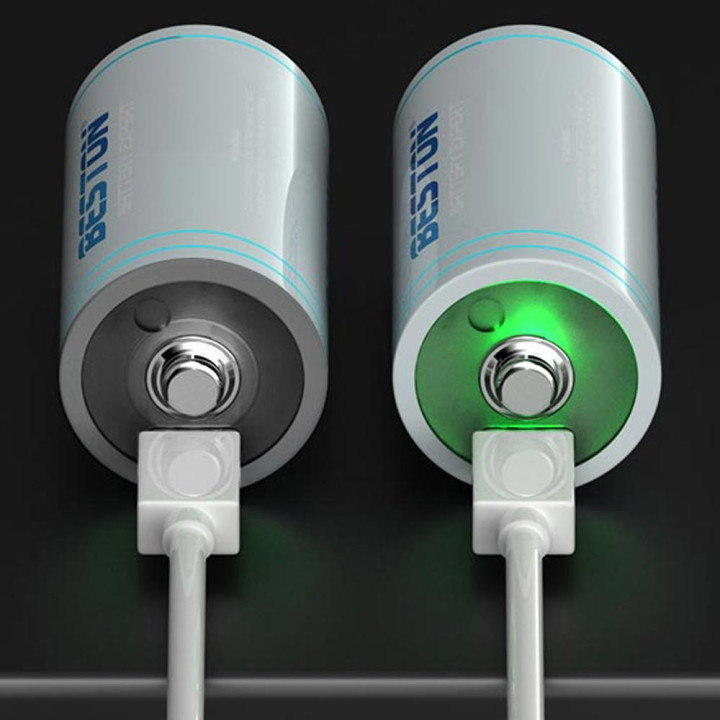Akumulator bateria R20 1.5V 6000mWh USB C um1 D AM1 + kabel zasilający