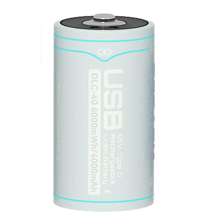 Akumulator bateria R20 1.5V 6000mWh USB C um1 D AM1 + kabel zasilający